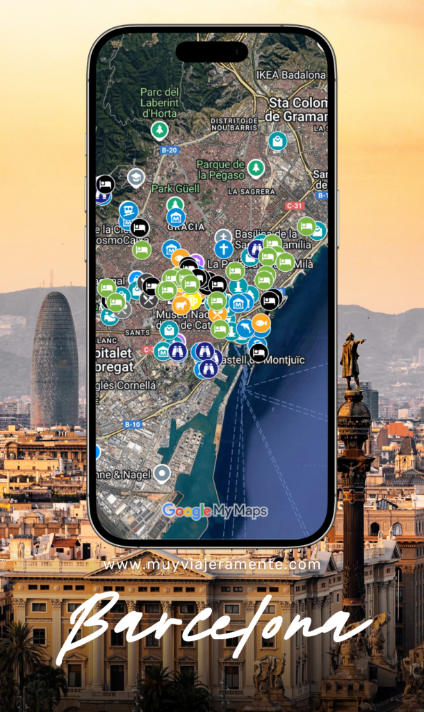 Mapa de viaje Barcelona: Qué hacer en Barcelona y Cataluña